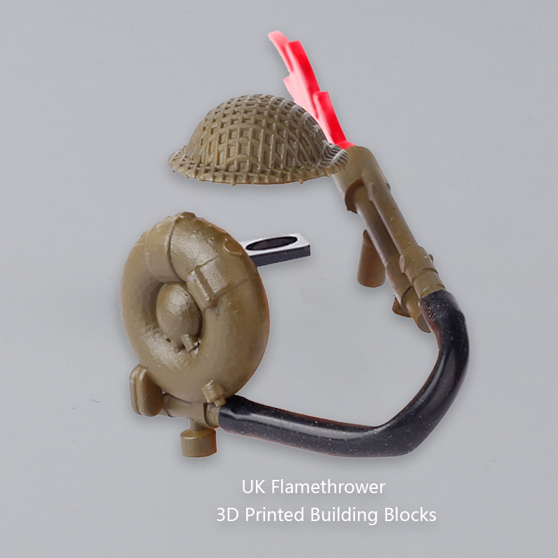 MOC WW2 군사 영국 MK-II 화염 방사기 3D  - 3D Printing Lego Bricks 리뷰 및 가격