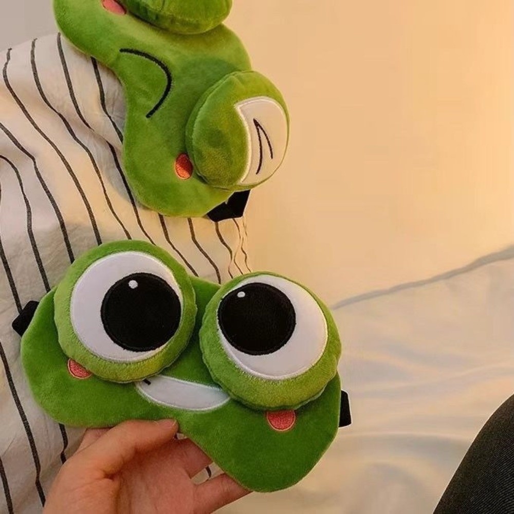 사랑스러운 만화 개구리 수면 아이 마스크 피부 친화적인 - 3D Printing Mask 리뷰 및 가격