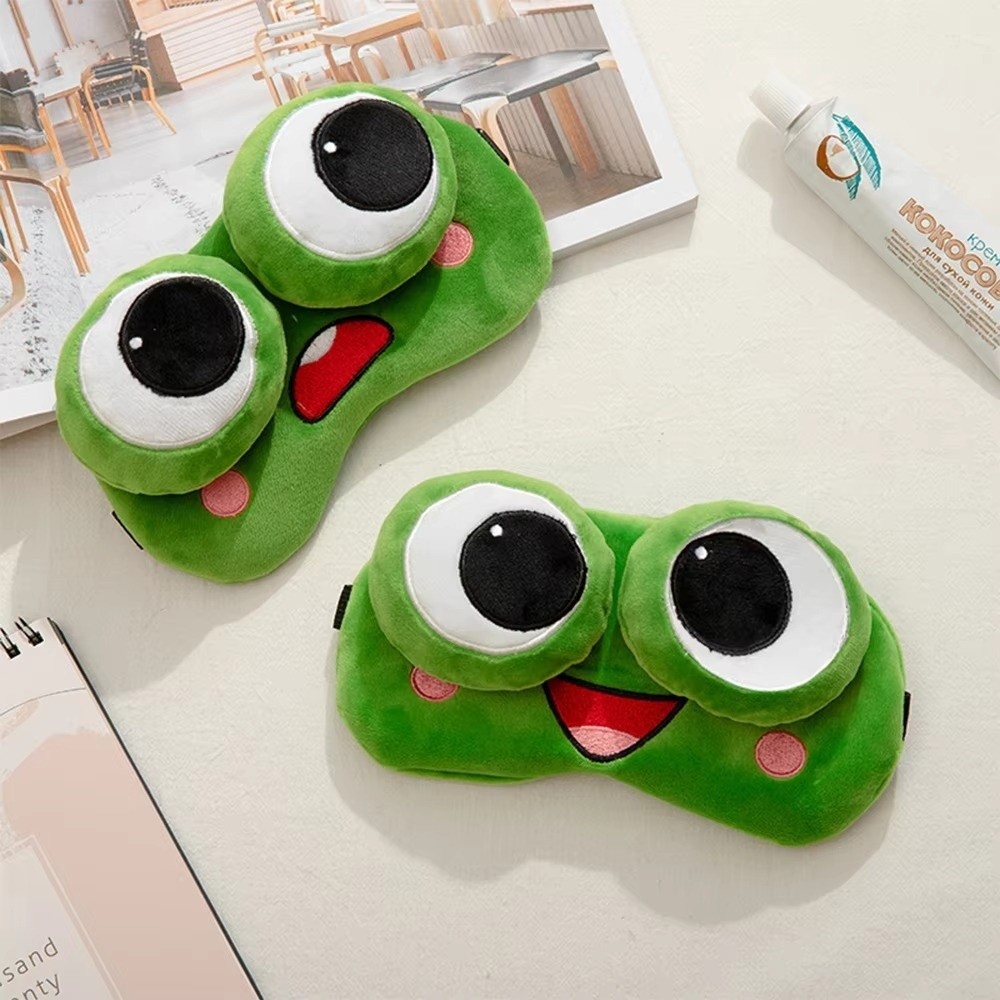 사랑스러운 만화 개구리 수면 아이 마스크 피부 친화적인 - 3D Printing Mask 리뷰 및 가격