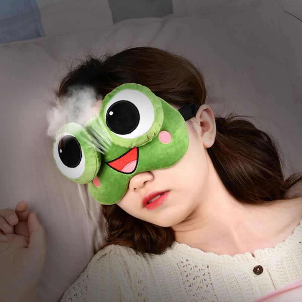 사랑스러운 만화 개구리 수면 아이 마스크 피부 친화적인 - 3D Printing Mask 리뷰 및 가격